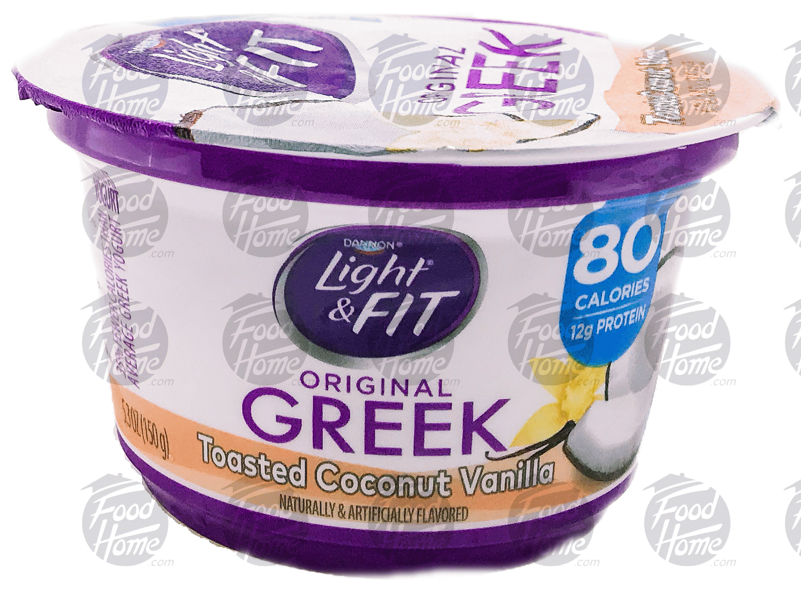 Dannon Light & Fit greek; nonfat toasted coconut vanilla greek yogurt Full-Size Picture